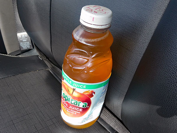 watt's piss bottle before being emptied in gilroy, ca on october 9, 2026